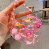 Children's jewelry, baby cartoon cute fruit pendant bracelet set, birthday gift box details Picture
